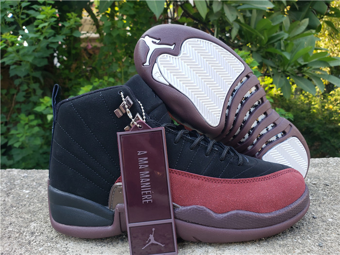 Men's Running weapon Air Jordan 12 Black/Red Shoes 036 Men's Running weapon Air Jordan 12 Black/Red Shoes 036